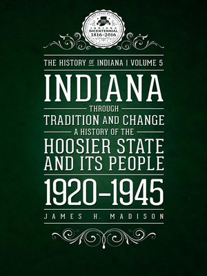cover image of Indiana Through Tradition and Change
